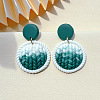 Acrylic & Polymer Clay Dangle Stud Earrings FS-WG68334-01-1