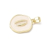 Brass Enamel Pendants KK-Z134-01G-01-2