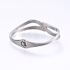 304 Stainless Steel Bangles BJEW-P222-03P-3