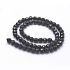 Natural Obsidian Beads Strands G-P335-14-6mm-2