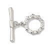 Star Brass Micro Pave Clear Cubic Zirconia Toggle Clasps KK-G548-27P-2
