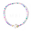 Glass Seed Bead & Shell Star Beaded Bracelet for Women RH2827-2-1