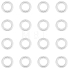 20Pcs 925 Sterling Silver Round Rings STER-BBC0009-64B-S-1