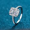 925 Sterling Silver Micro Pave Cubic Zirconia Finger Rings for Women WG8E258-83-3