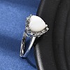 Brass Micro Pave Cubic Zirconia Finger Rings CU-CBA260E-04P-2
