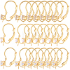 30Pcs 3 Styles Brass Micro Pave Clear Cubic Zirconia Leverback Earring Findings KK-BBC0027-45-7