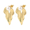 Rack Plating Brass Stud Earrings EJEW-B062-25G-1