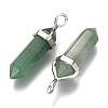 Natural Green Aventurine Double Terminated Pointed Pendants G-F295-04A-2