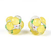 Fruit Round Resin Beads RESI-T059-03L-1