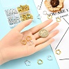 80Pcs Tibetan Style Alloy Bead Frame TIBE-YW0001-78-4