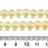 Baking Painted Transparent Glass Beads X-DGLA-M001-8mm-08-5