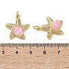 Brass Micro Pave Clear Cubic Zirconia Pendants KK-D221-08G-01-3
