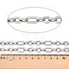 201 Stainless Steel Oval Link Chains CHS-F024-02B-P-2