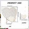 Heart Wedding Guest Book AJEW-WH0609-680-2