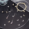 16Pcs 4 Style Brass Micro Pave Clear Cubic Zirconia Charms KK-AR0002-76-5