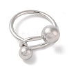 Non-Tarnish 304 Stainless Steel Finger Rings for Women RJEW-G315-06P-2