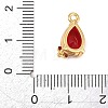 Brass Micro Pave Cubic Zirconia Charms KK-D265-01D-G-3