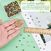 320Pcs 4 Colors Alloy Shank Buttons BUTT-FG0001-62-3