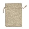 Christmas Printed Burlap Packing Pouches Drawstring Bags ABAG-Q053-02A-02-2