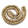 Electroplate Non-magnetic Synthetic Hematite Beads Strands X-G-T114-88B-G-2