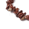 Natural Red Jasper Chips Stretch Bracelets for Women Men BJEW-JB11341-03-4