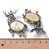 Tibetan Style Alloy Elk Brooches JEWB-A021-02AS-01-3