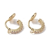 Brass with Cubic Zirconia Cuff Earrings Findings KK-B087-14G-1