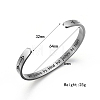 Stainless Steel Cuff Bangle for Women CR8784-5-4