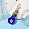 Evil Eye Blue Glass Pendant Decooration HJEW-JM01967-01-2