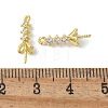 Brass Micro Pave Cubic Zirconia Peg Bails Charms KK-D324-25G-3