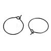 316L Surgical Stainless Steel Hoop Earring Findings STAS-G130-03B-16MM-2