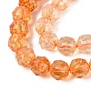 Crackle Transparent Glass Beads Strands GLAA-Q108-02A-14-3