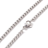 Alloy Cross with Skull Pendant Necklace with 201 Stainless Steel Box Chains LS-NJEW-E016-03AS-4