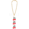 Acrylic & Resin & Glass Seed Beaded Car Hanging Pendant Decorations HJEW-DR00329-1