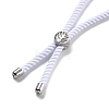 Twisted Nylon Cord Silder Bracelets DIY-B066-03P-23-3