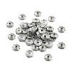 4-Petal Tibetan Style Alloy Flower Bead Caps TIBE-S222-P-NR-3