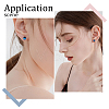 10Pcs 925 Sterling Silver Round Flat Pad Stud Earring Findings DIY-BBC0001-80-6