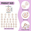 36Pcs 36 Styles Letter A~Z & Number 0~9 Alloy Enamel Charms ENAM-TA0003-11B-4