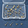 16Pcs Brass Stud Earring Findings KK-FS0001-57-6