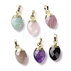 Natural Mixed Gemstone Pendants G-G854-03G-1