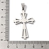 304 Stainless Steel Pendants STAS-L081-039P-3