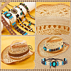 4Pcs 4 Styles Imitation Leather Hat Bands DIY-PH0035-93-4