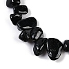 Natural Black Tourmaline Nuggets Beads Strands G-B125-A06-01-3