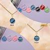 72Pcs 9 Colors Alloy Enamel Pendants ENAM-SZ0001-79A-05-7