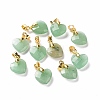 Natural Green Aventurine Pendants G-C023-07B-1