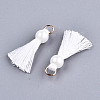 Polycotton(Polyester Cotton) Tassel Pendant Decorations X-FIND-T052-13Q-2