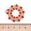 Imitate Austrian Crystal Bicone Glass & Seed Glass Pendants PALLOY-MZ01305-03-3