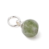 Natural Colorful Tourmaline Dice Charms PALLOY-JF04871-4