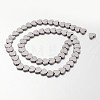 Electroplate Non-magnetic Synthetic Hematite Beads Strands G-F300-23D-F01-2