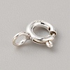 925 Sterling Silver Spring Ring Clasps STER-WH0008-16B-S-2